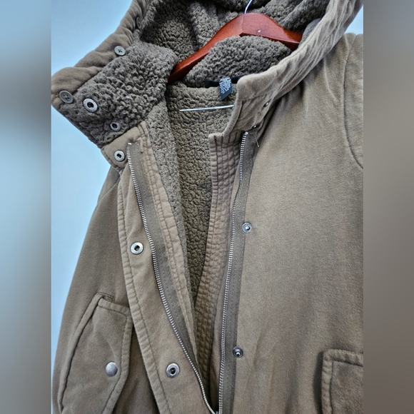 INC Oversized Sherpa Hooded Vest - Size US S - Picture 4 of 8